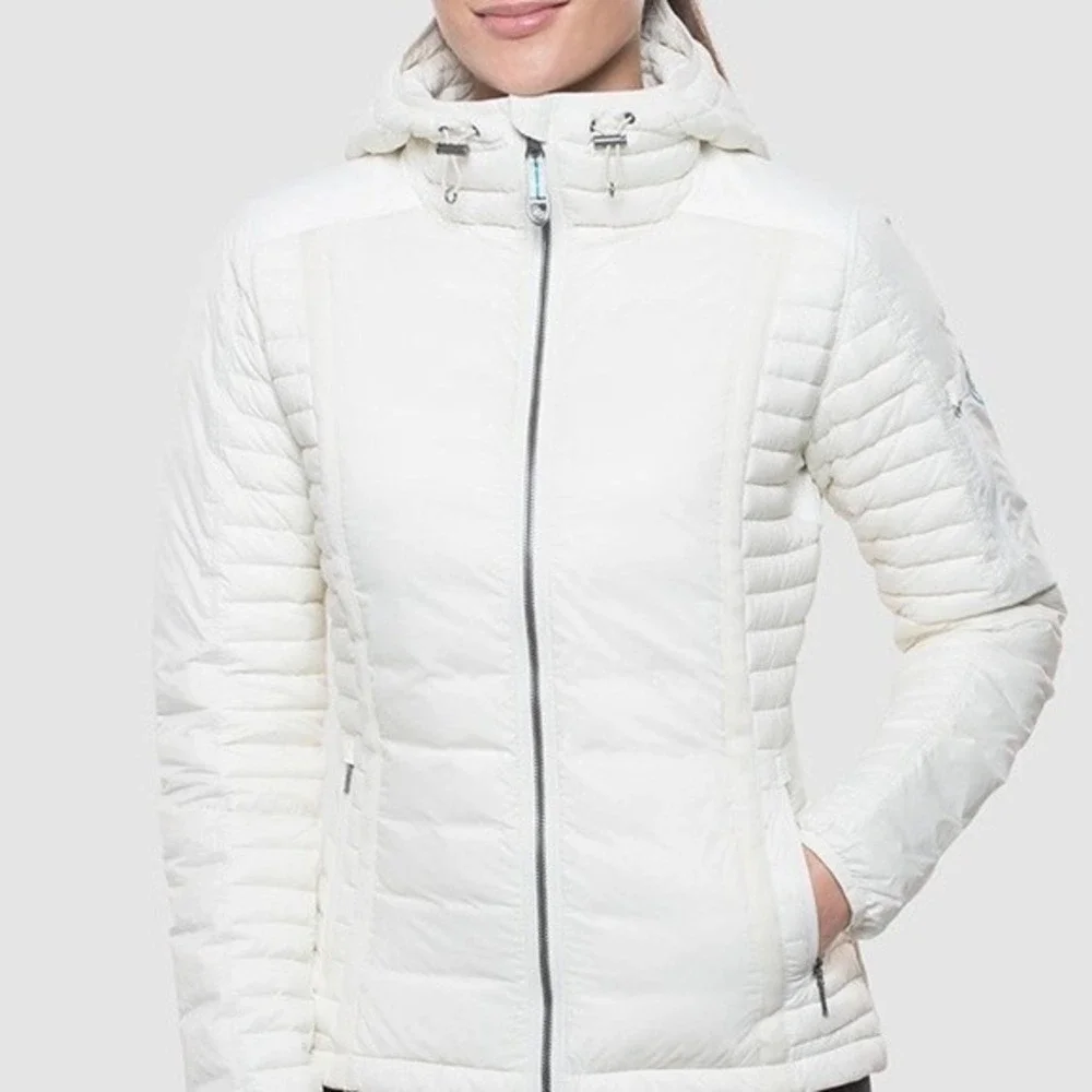 KUHL Women's Spyfire Hoody Jacket - IVORY - SIZE XL
